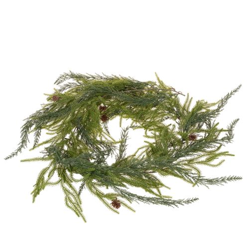 Guirlanda artificial de ramos de pinheiro com pinhas para decoração do Advento, 218 cm | Floristik24.pt