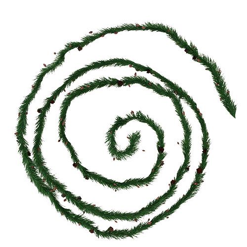 Guirlanda de abeto com cones guirlanda de natal 3,6m