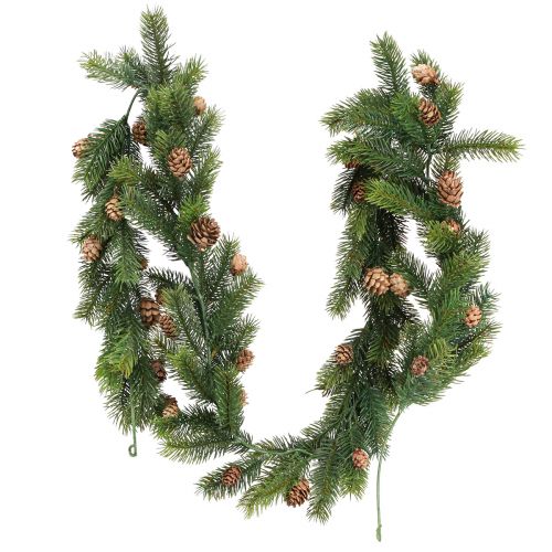 Floristik24 Guirlanda de abeto com cones guirlanda de Natal artificial 160cm