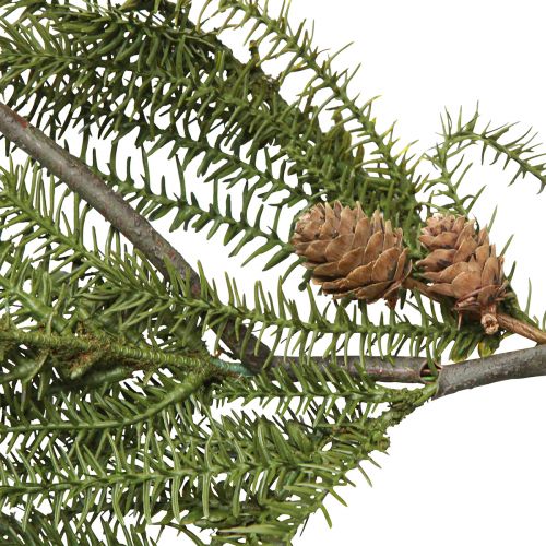 Itens Guirlanda de abeto com cones de Natal reais 165cm