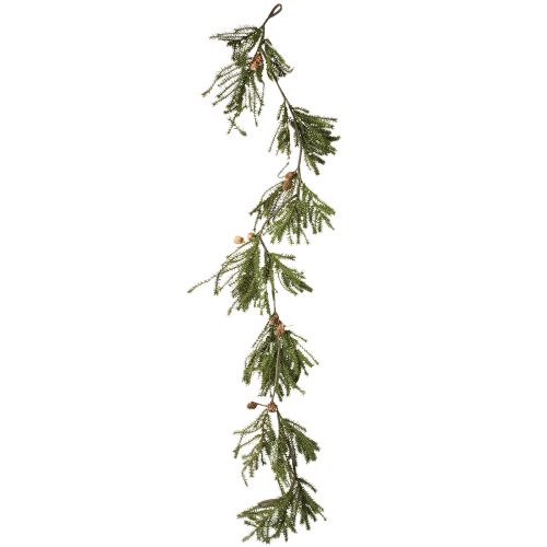 Itens Guirlanda de abeto com cones de Natal reais 165cm