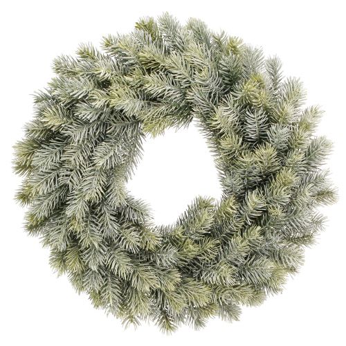 Floristik24 Coroa de abeto decorativa gelada verde abeto artificial Ø40cm