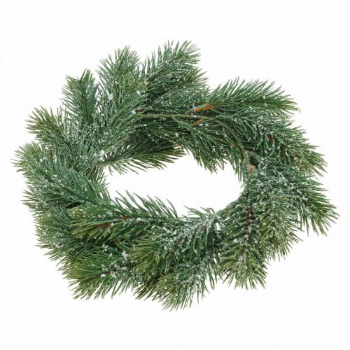 Itens Coroa de abeto artificial, guirlanda decorativa de Natal, verde, gelada, Ø25cm