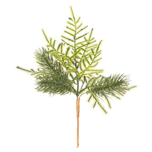 Ramo de pinheiro artificial para decoração festiva, 22 cm, 2 peças | Floristik24.pt