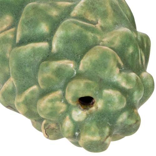 Decoração de pinha de cerâmica, decoração de mesa, outono, 14 cm, 3 peças | Floristik24.pt