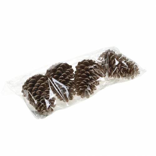 Itens Pinhas douradas, glitter 13 cm 4 peças decorações para árvores de Natal
