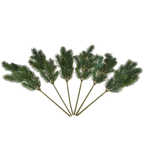 Itens Ramo de abeto verde 50 cm 6 unidades