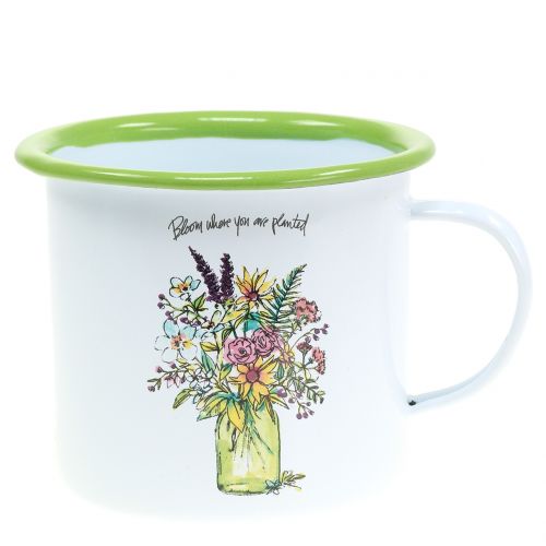 Floristik24 Vaso decorativo para plantas esmaltado Ø11,5cm Alt.10cm