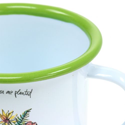 Itens Vaso decorativo para plantas esmaltado Ø11,5cm Alt.10cm