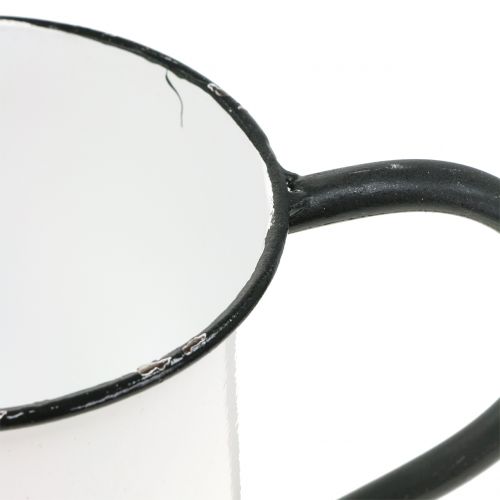 Floristik24 Copo plantador feito de metal vintage H13.5cm Ø15cm