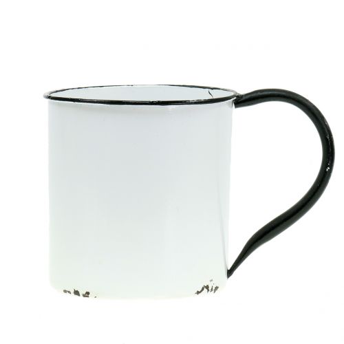 Floristik24 Copo plantador feito de metal vintage H13.5cm Ø15cm