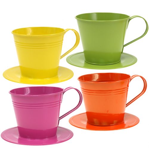 Copos de metal em cores sortidas Ø12cm Alt.10cm 8 unidades