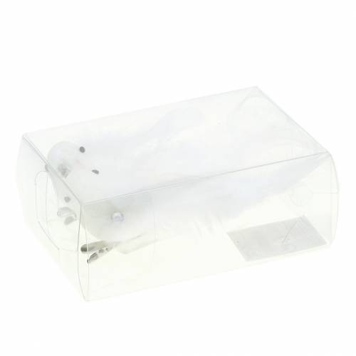 Floristik24 Mini pombo no clipe 9cm 2pcs