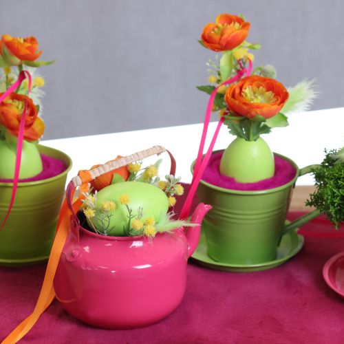 Itens Bule de chá em estilo campestre nostálgico, decorativo para sala de estar ou cozinha, 15 cm