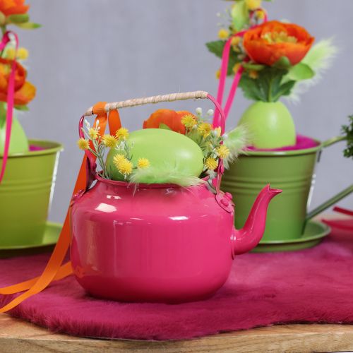 Itens Bule de chá em estilo campestre nostálgico, decorativo para sala de estar ou cozinha, 15 cm