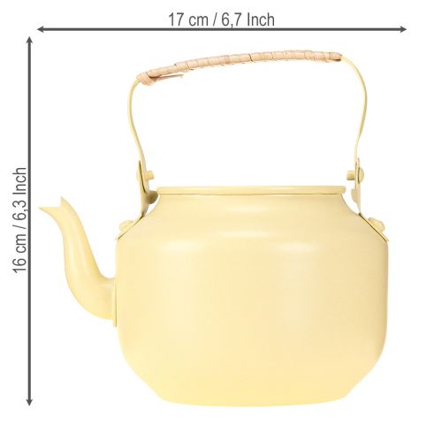 Itens Bule de chá para decoração elegante com charme único e visual tradicional, 17 cm