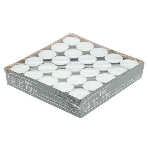 Floristik24 Tealight em tigela de alumínio Ø4cm 50pcs