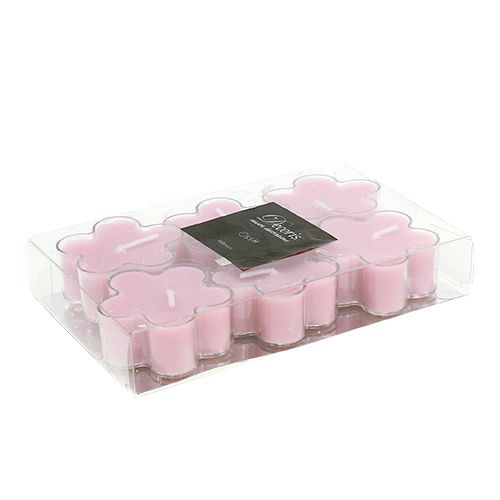 Floristik24 Tealight com flor perfumada 4,5x2cm 6pcs