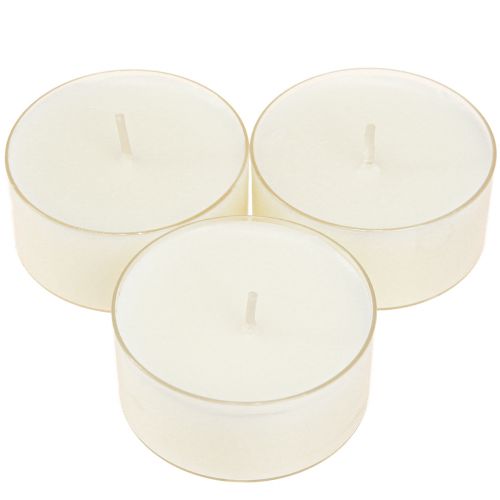 Itens Luzes de chá maxi com transp. Estojo branco 54mm 16 unid.