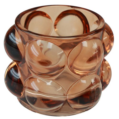Itens Suporte para tealight em vidro colorido Ø8cm Alt.6,5cm 3 unidades