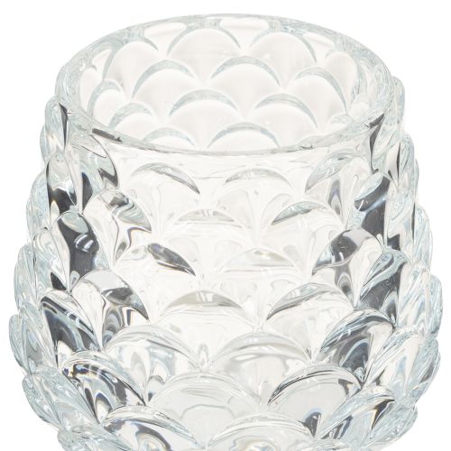 Itens Suporte para velas em cone de vidro com base H19,5/22,5 cm, conjunto de 2