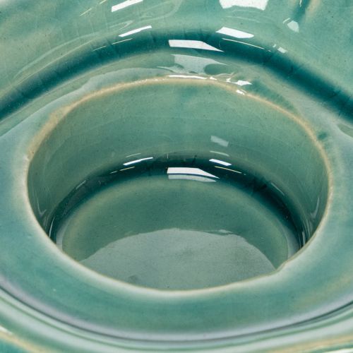 Itens Porta-velas decorativo em formato de concha para mesa, banheiro ou sala de estar, 16 cm