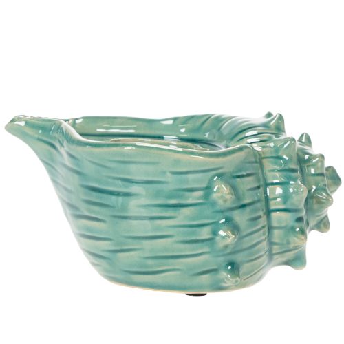 Itens Porta-velas decorativo em formato de concha para mesa, banheiro ou sala de estar, 16 cm