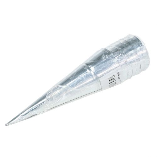 Floristik24 Suporte de luz Tealight prata Ø4,5cm Alt.14cm 8pcs