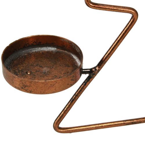 Itens Suporte para velas árvore de natal decoração de mesa bronze Ø27cm Alt.38cm