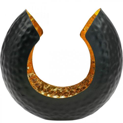Itens Suporte tealight ouro preto decoração de mesa metal 19×11×17cm