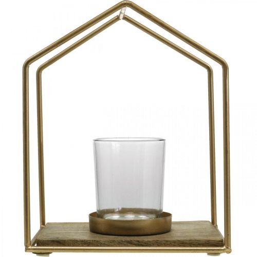 Itens Lanterna casa decoração em metal vela tealight vidro 20×16×26cm