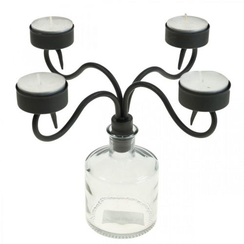Porta velas para garrafas, castiçal garrafa Ø23cm