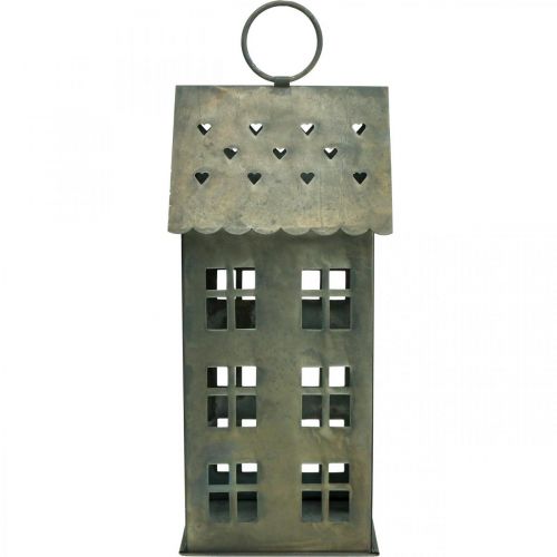 Floristik24 Suporte de luz de chá Lichthaus Casa de luz de chá de metal H31.5cm