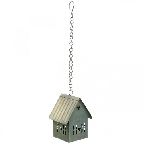 Floristik24 Suporte para velas Lichthaus em metal para pendurar H12,5cm