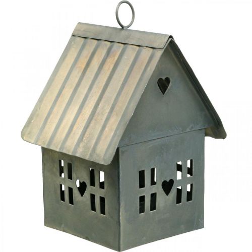 Floristik24 Suporte para velas Lichthaus em metal para pendurar H12,5cm