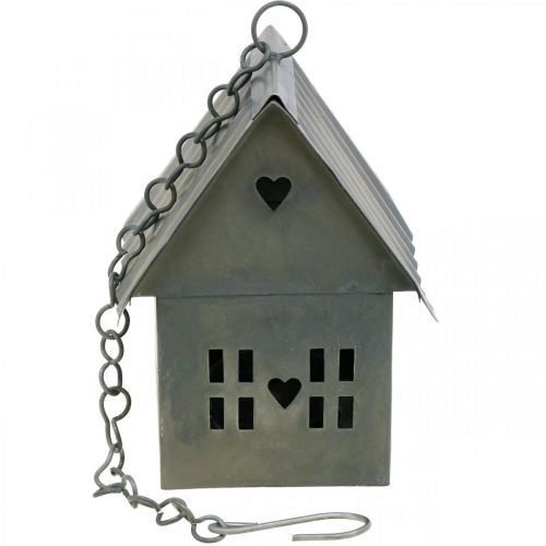 Floristik24 Suporte para velas Lichthaus em metal para pendurar H12,5cm