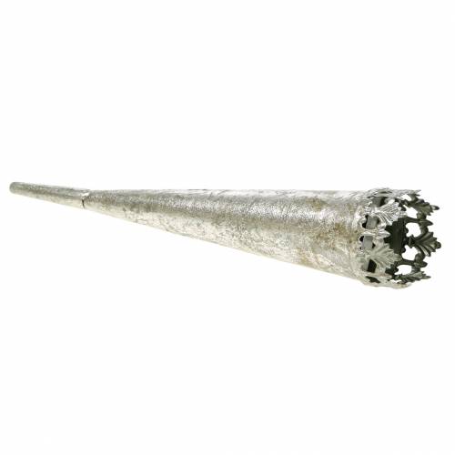Itens Suporte para velas de chá para colar prata Ø5cm H24cm 4 peças