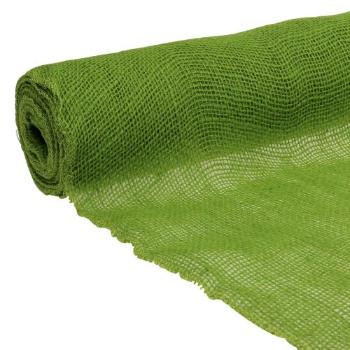 Floristik24 Mesa dobradiça verde juta 50cm x 910cm