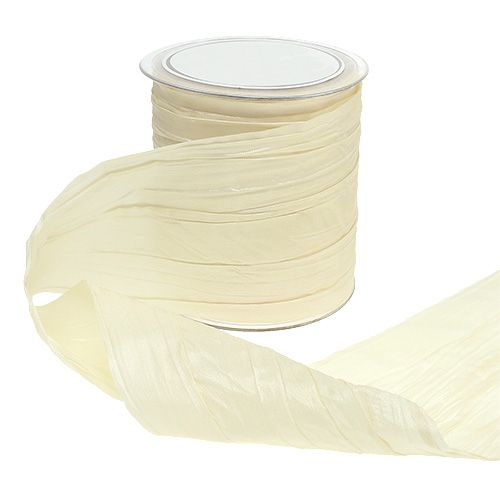 Fita de mesa creme &quot;Crash&quot; 100mm 15m