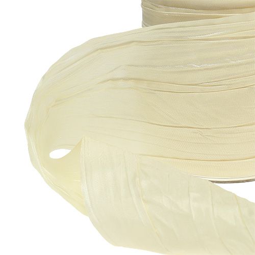 Fita de mesa creme &quot;Crash&quot; 100mm 15m