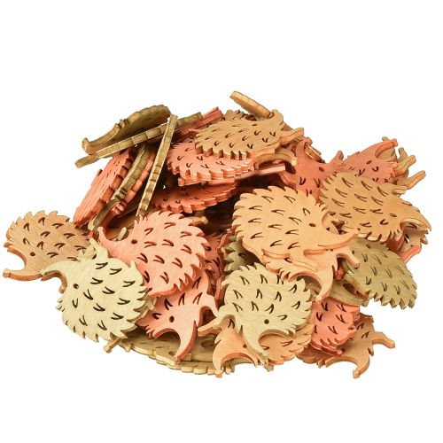 Itens Decoração de mesa outono decoração dispersa madeira ouriço L4cm Alt.3cm 72 un