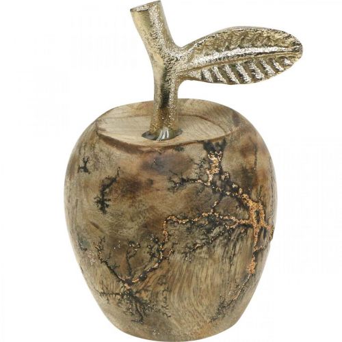 Floristik24 Decoração de mesa de madeira maçã Decoração de madeira deco maçã H13.5cm Ø8cm 2pcs