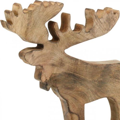 Floristik24 Decoração de mesa de natal alce suporte de madeira deco veado H27.5cm