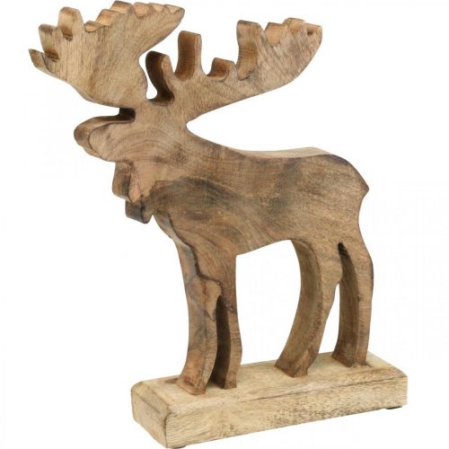 Floristik24 Decoração de mesa de natal alce suporte de madeira deco veado H27.5cm