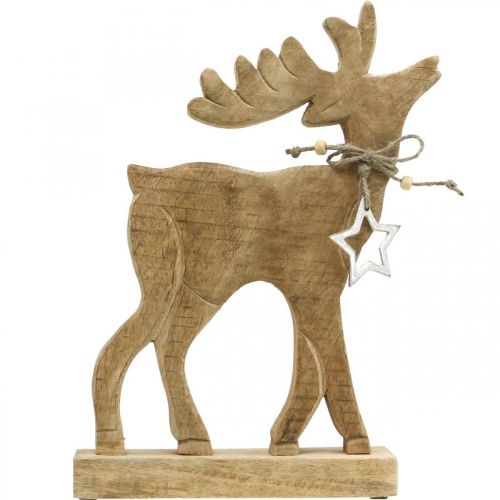 Floristik24 Decoração de mesa decoração de natal veado decoração de madeira rena rena H33cm