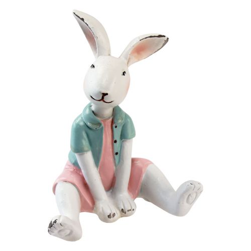 Itens Decoração de mesa coelhinho da Páscoa menina branco azul rosa 8,5 cm 4 unidades