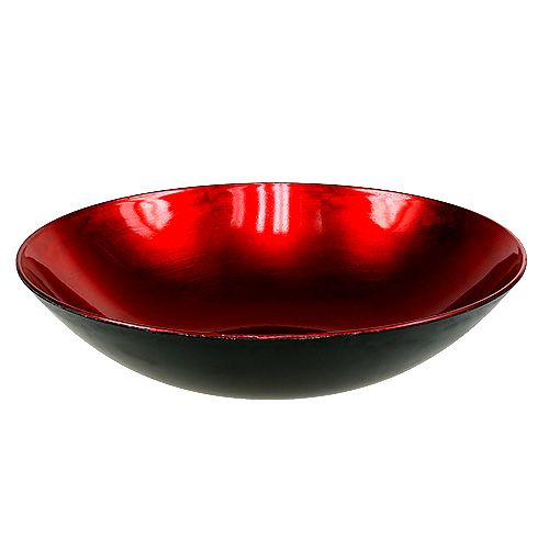 Floristik24 Tigela de decoração de mesa em plástico vermelho Ø28cm