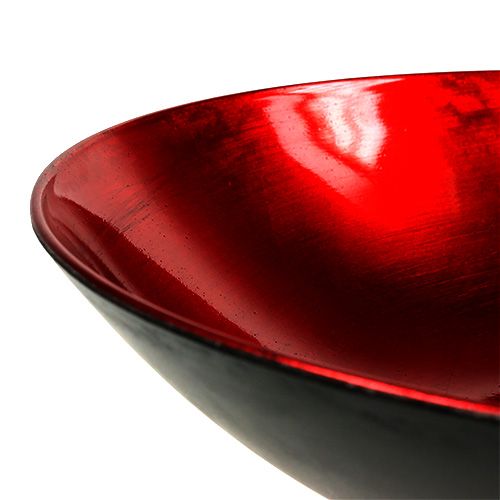Floristik24 Tigela de decoração de mesa em plástico vermelho Ø28cm