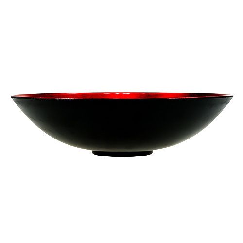 Floristik24 Tigela de decoração de mesa em plástico vermelho Ø28cm
