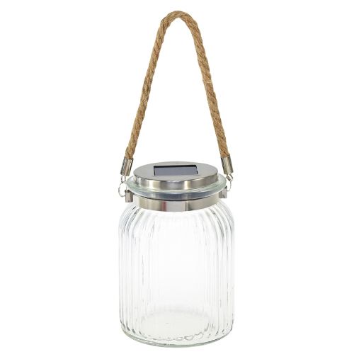 Floristik24 Candeeiro suspenso solar para decoração de mesa para varanda branco quente Ø11cm Alt.16cm